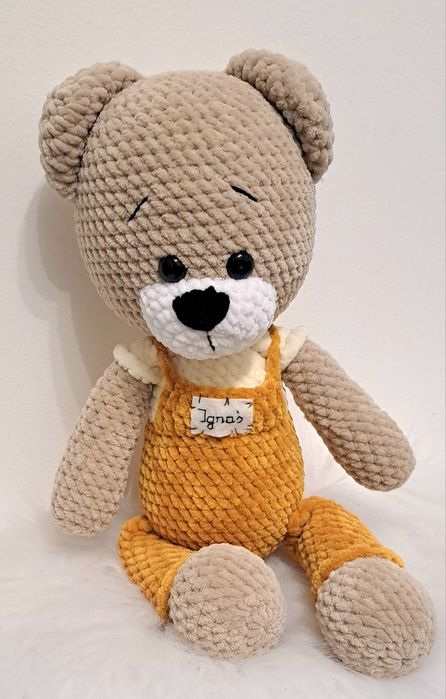 Miś Wojtek handmade rękodzieło na szydełku
