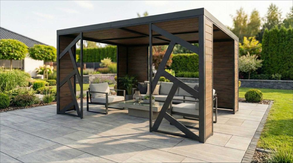 Wiata, altana ogrodowa, zabudowa, pergola