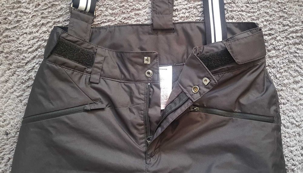Spodnie narciarskie czarne Wed'ze Decathlon  M/W32
