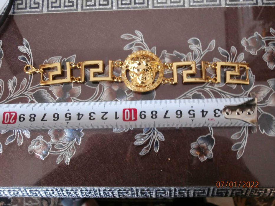 Bransoletka VERSACE Piękne duże LOGO Meduza - czytaj opis