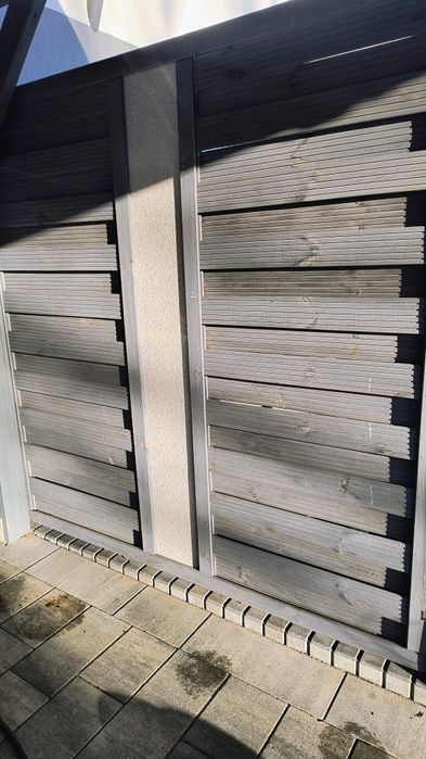 Płot drewniany ażurowy