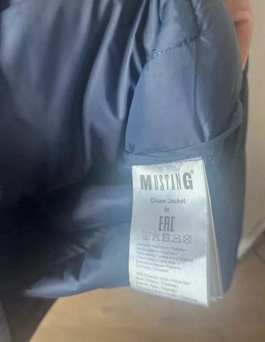 Kurtka męska Mustang Denim Jacket rozmiar M puchowa przejściowa