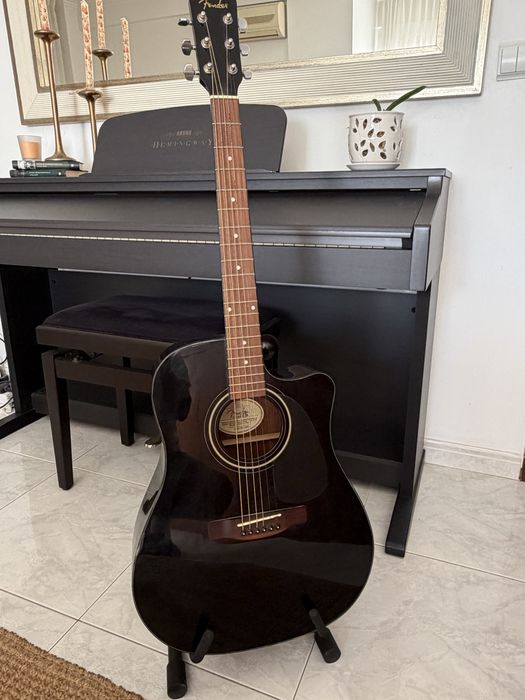 Guitarra Eletroacústica Fender CD-60CE Preta (Black)