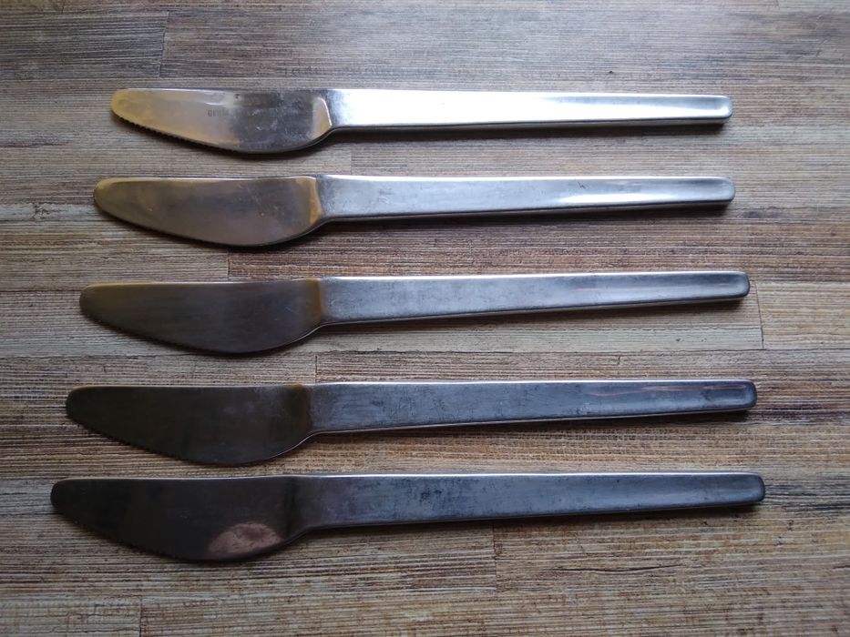 Gerlach noże kute 5 sztuk Vintage Prl