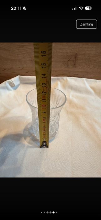 zestaw szklanek kryształowych (5 sztuk) 10 cm