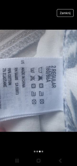 Rybaczki jeans w piękne kwiaty 158