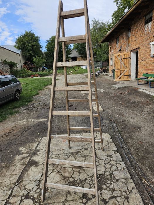 Drabina drewniana 8 szteblowa z niemiec