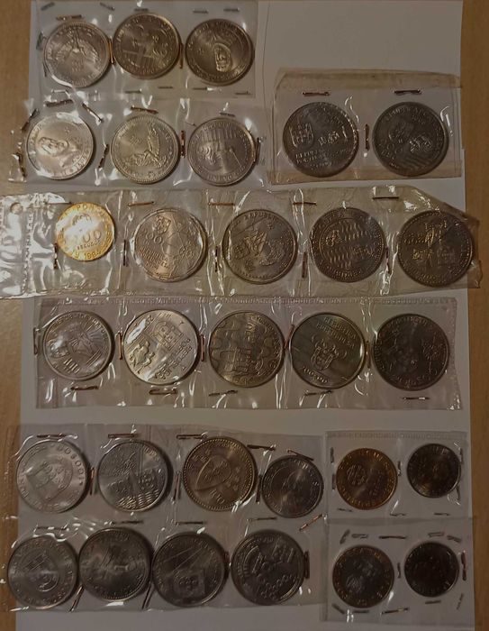 Moedas Antigas de Pataco a Centavos e Comemorativas 200 Escudos!