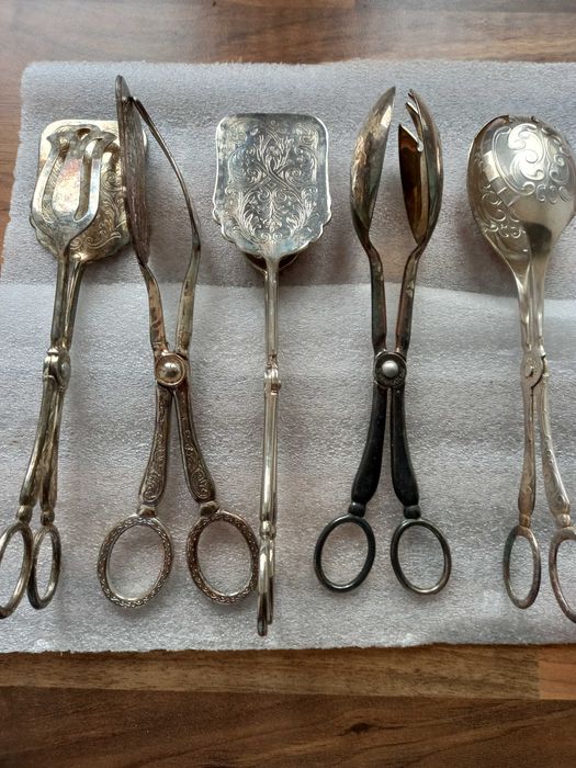 Conjunto vintage de utensílios de servir – 5 peças