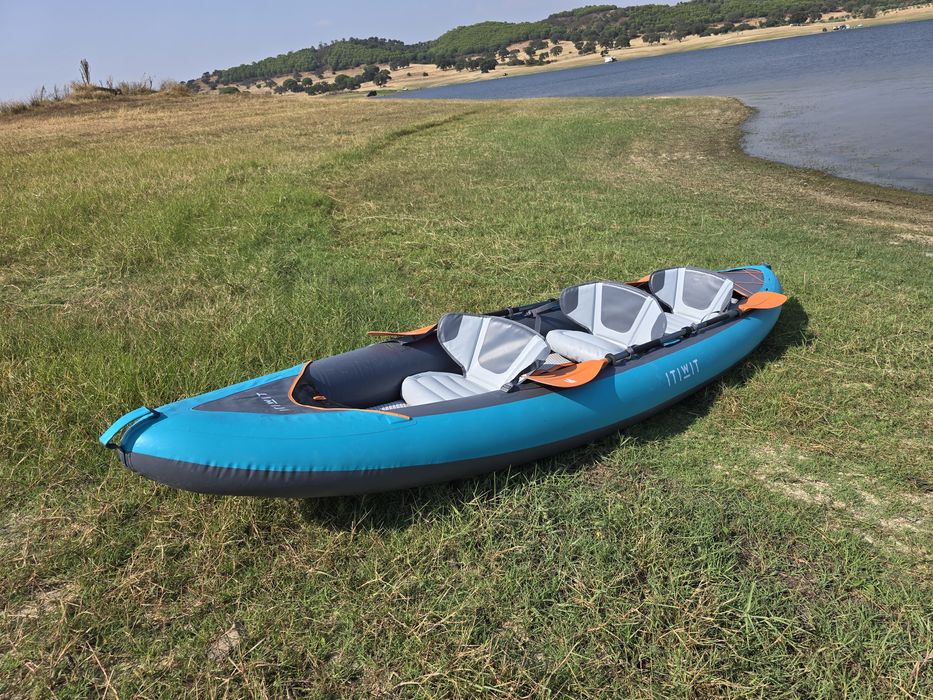 Troco Kayak Itiwik x100 com remos e bomba