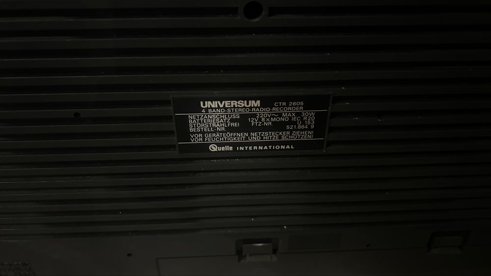 Radiomagnetofon Universum Super Sound 16000