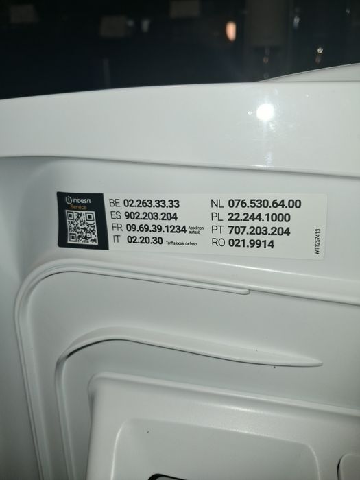 Klapa do pralki Indesit