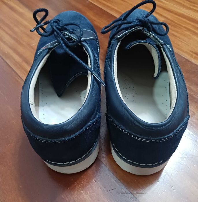 Sapato de camurça azul para criança  - T37