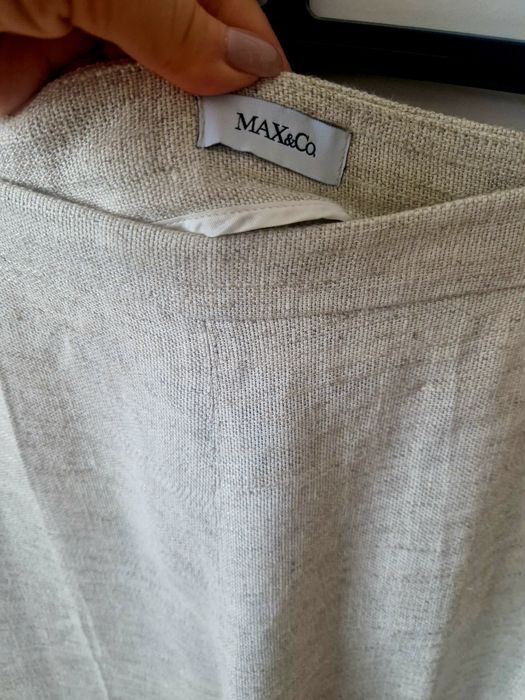 max mara, max&co. Брюки, лляні, розмір М, невелика Л