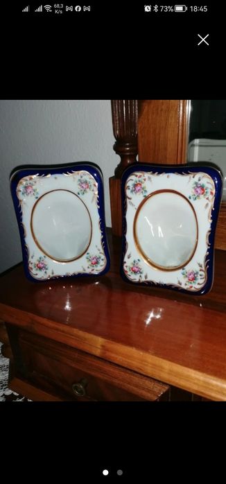 2 molduras de porcelana