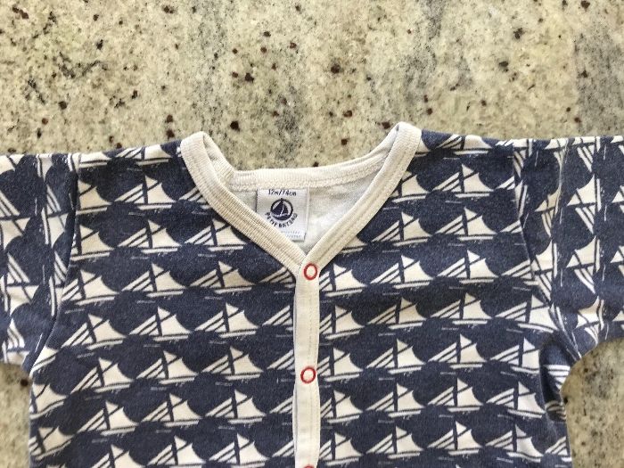 Petit Bateau pajacyk śpioszki fr 74 cm