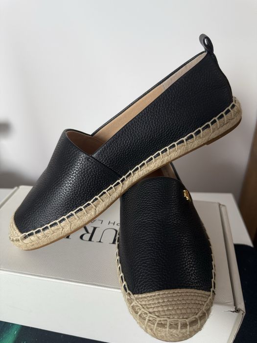 Nowe skórzane espadryle marki Ralph Lauren rozm.37 - 100% oryginał