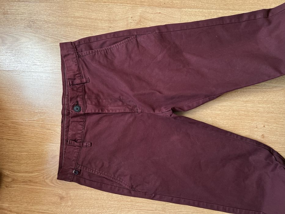 Calcas Zara Homem 36 bordo