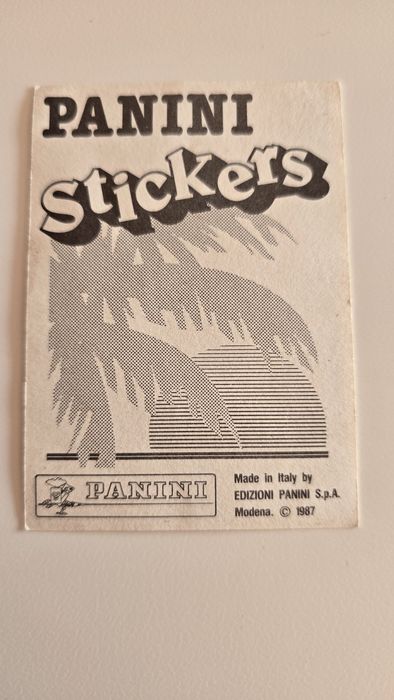 Autocolante Panini vintage 1987