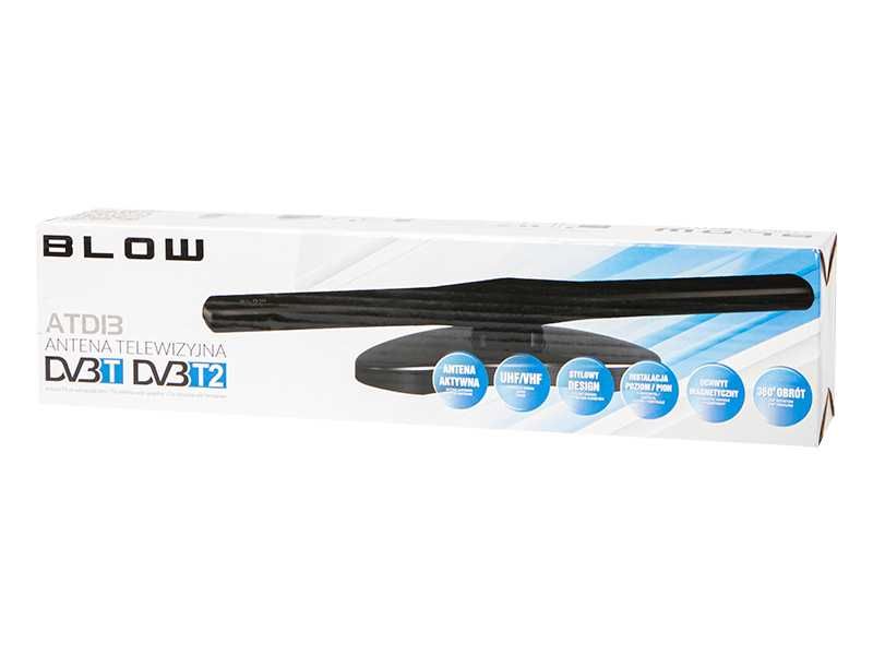 Antena DVB-T panel.ATD13 aktywna wewnętrzna/zewnętrzna z magnesem