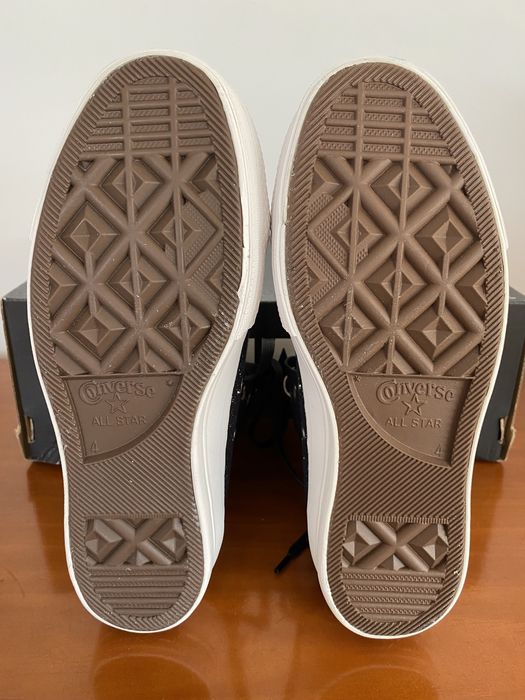 Tenis bota all star preto brilhantes plataforma converse NOVOS