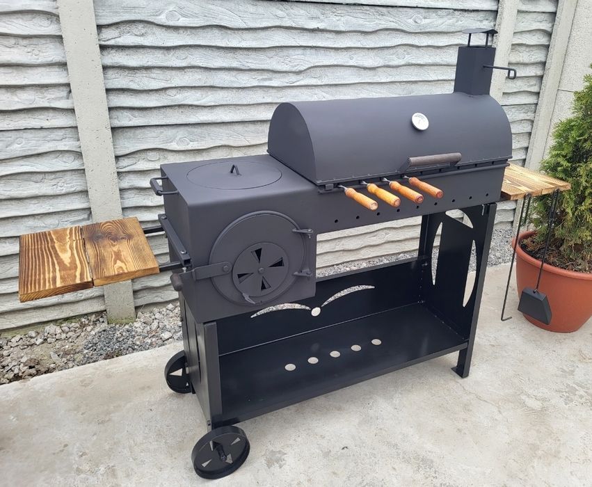 5мм! УСИЛЕННЫЙ! Мангал 4в1: Коптильня, Барбекю, Печь под казан