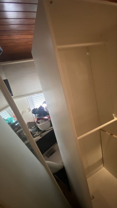 Roupeiro PAX IKEA branco 75cm + 2 varões + 1 prateleira