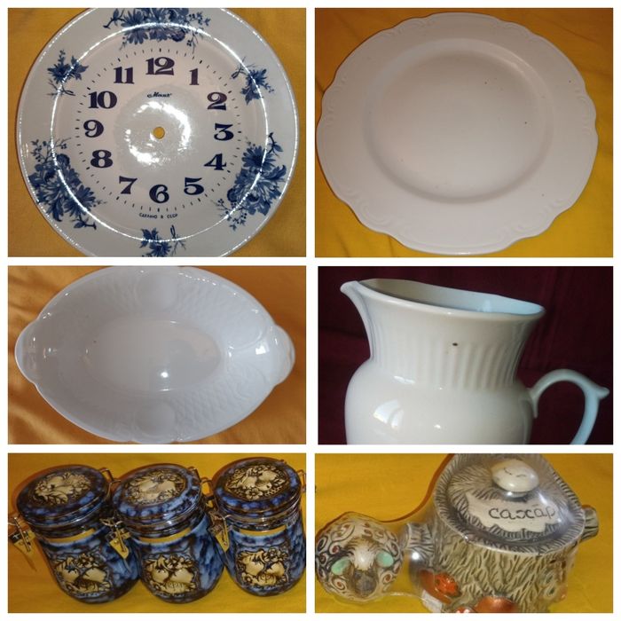 Блюдо круглое фарфоровое для торта. Тортовница. Тарелка для часов Маяк