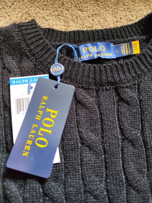Camisola Polo Ralph Lauren L | Cable Knit Preta