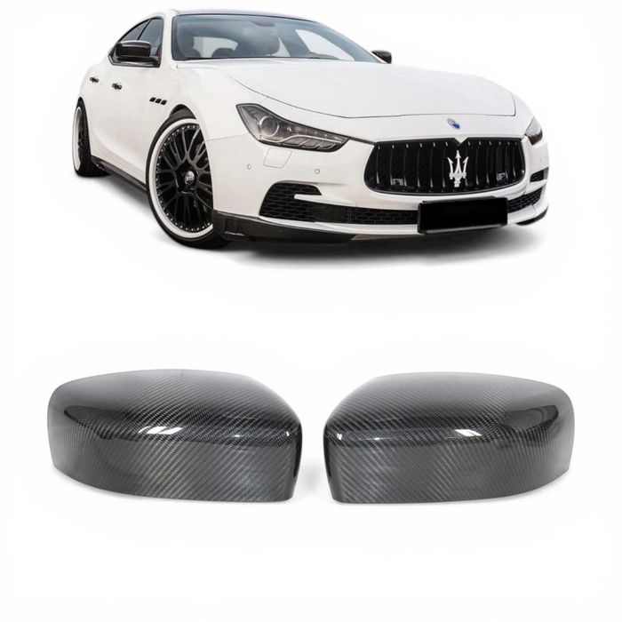 Карбонові накладки на дзеркала Maserati Ghibli Quattroporte 2013–2017