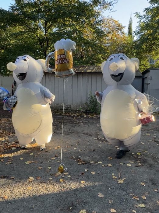 Здам надувной костюм криси, щура, крысы, мышки, в наявності 8 шт.