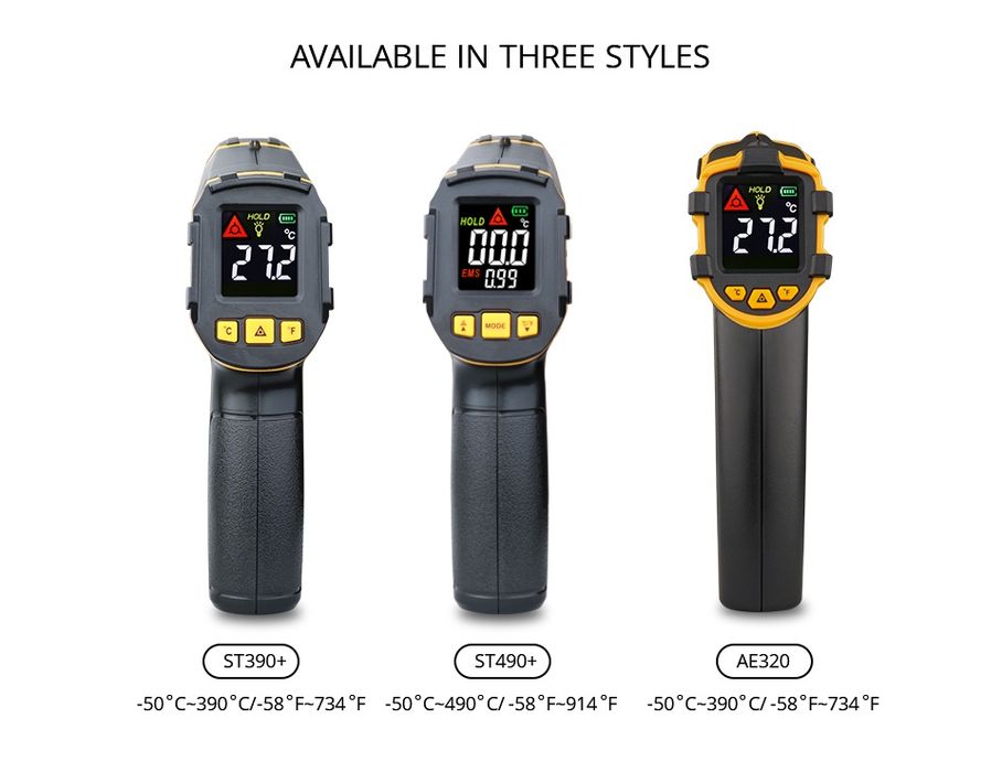 Пірометр Smart Sensor ST490+ бкзконтактний лазерний T600A