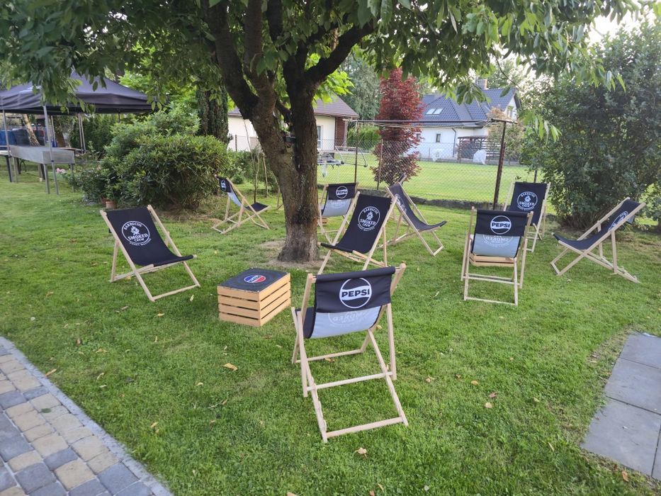 Leżaki, parasole, stoły paletowe, STREFA CHILLOUT EVENTSTYLE