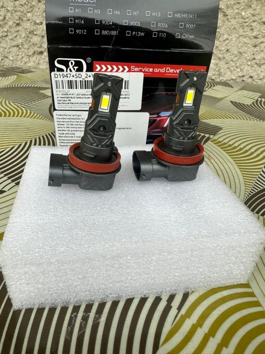 LED лампа H8 H9 H16JP 9005 HB3 9006 HB4 Світлодіодна автомобільна лампа для фар
