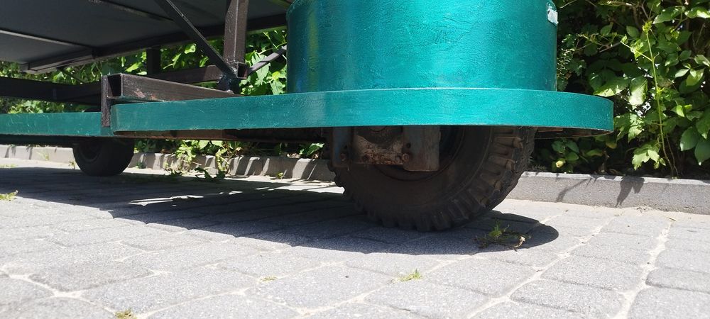 Traktorek Wózek wozidło do sadu ogrodnictwa transporter ogrodu na zbiory 360⁰ obrotowy