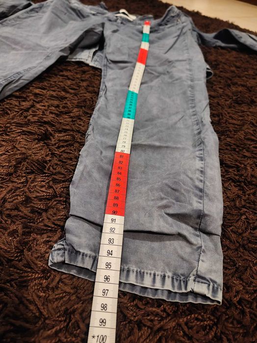 marynarka i spodnie (pod jeans) z efektem sprania