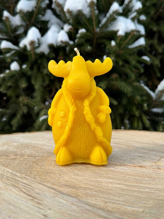 Świeczka RENIFER z naturalnego wosku pszczelego