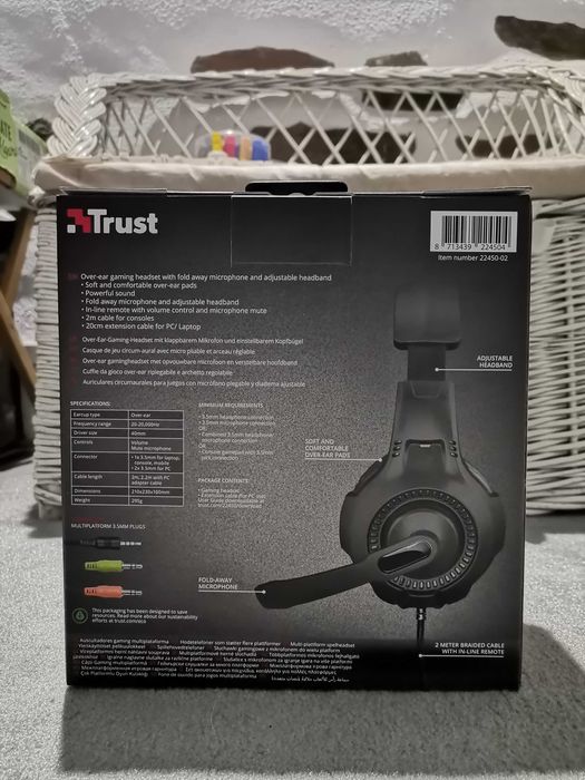 Auscultadores Gaming com Fio TRUST GXT307 RAVU