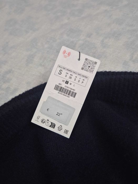 Nowa mini spódnica Zara S, z wełną, wool,