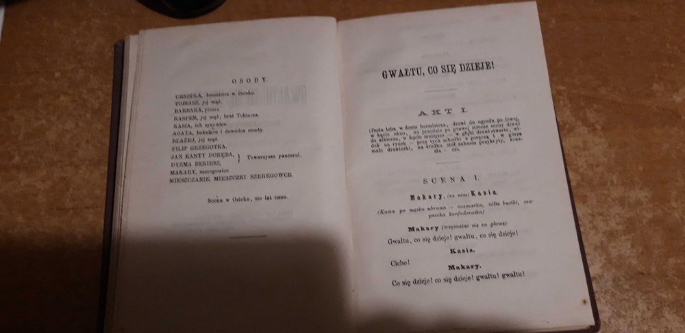 Komedye Al. Hrabiego Fredry,T.III -W-wa 1871, opr.