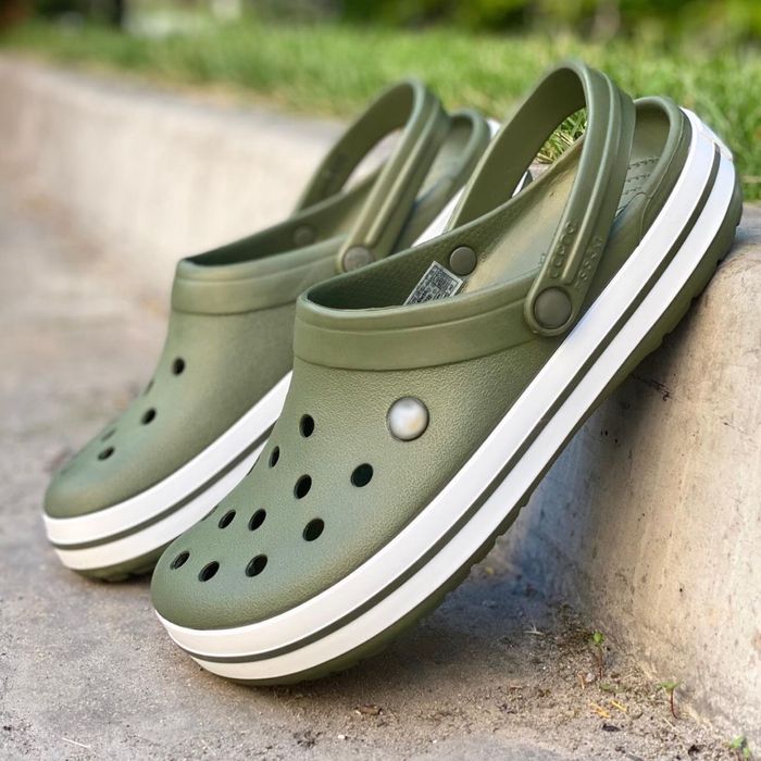 Crocs crocband кроксы мужские черные серые синие м8 м9 м10 м11 м12