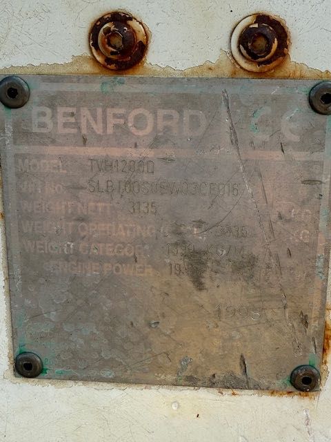 Benford TVH 1200 walec dwubębnowy 2700 kg