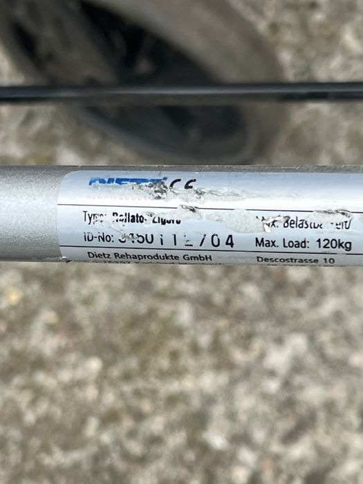 Sprzedam lekki aluminiowy chodzik/pchacz: ROLLATOR