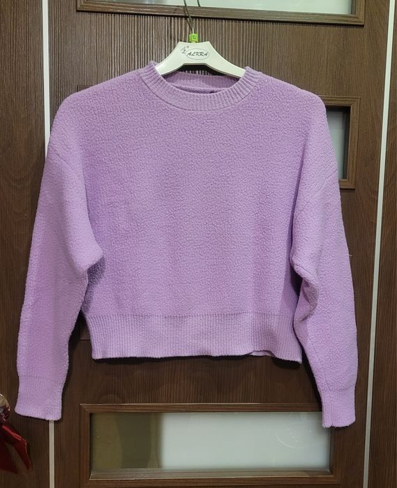 Liliowy fioletowy sweter sweterek damski Rozmiar S / M