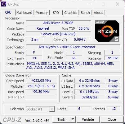 Системний блок (Ryzen 5 7500f+ASRock B650E)