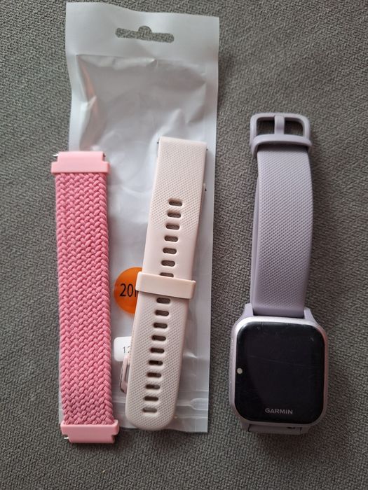 Garmin Venu Sq komplet 3 paski pudełko kabel