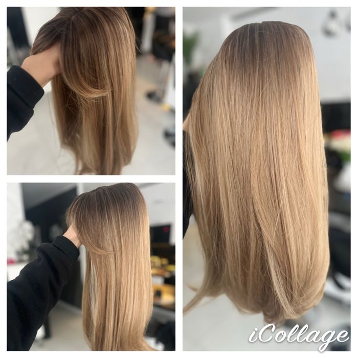 Topper ciepły blond z refleksami 55 cm