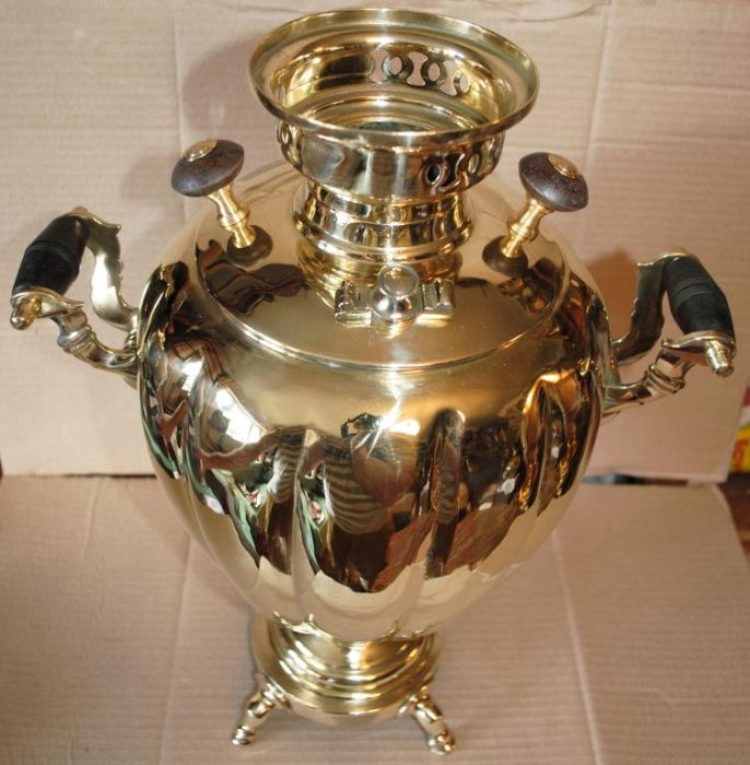 Самовар яйцо долями робочий шикарний антик Шемарін на стильну кухню.