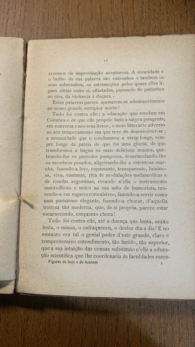 Figuras de hoje e de hontem