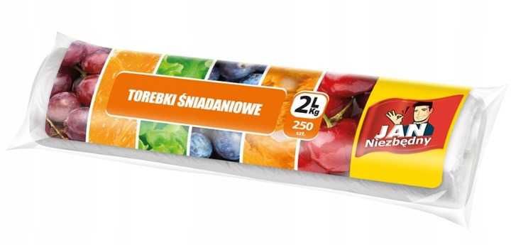 5szt Jan Niezbędny Torebki Śniadaniowe 2L/kg 250 szt